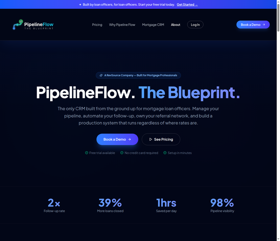 Pipeline Flow page preview