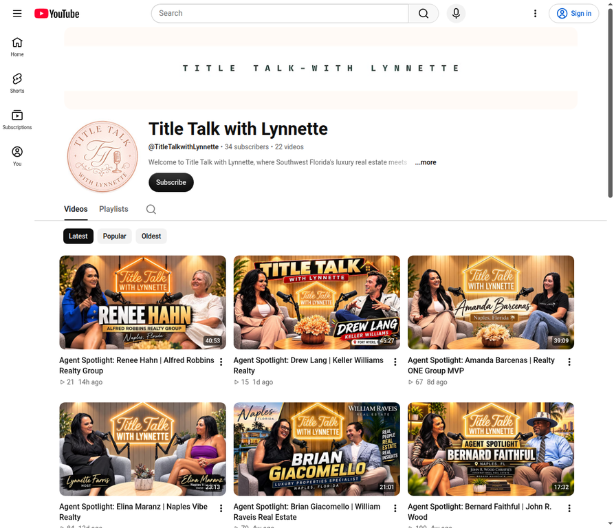 Title Talk page preview